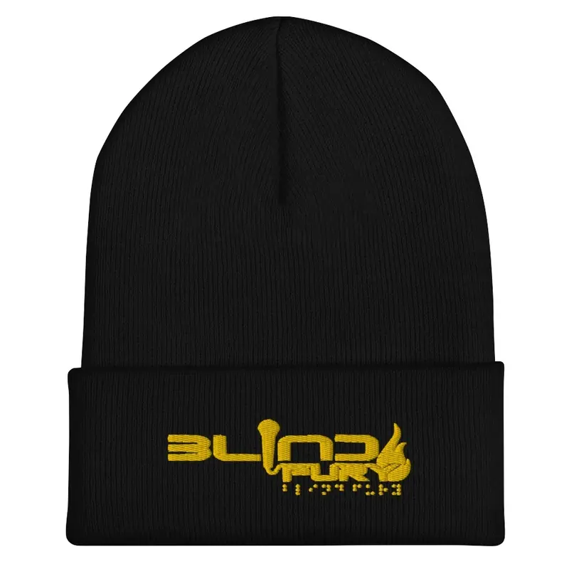 Blind Fury Golden Drip Braille Beenie